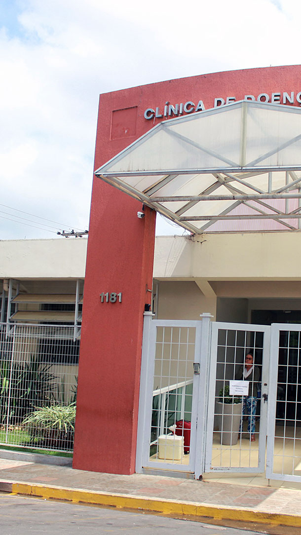 Entrada da clínica